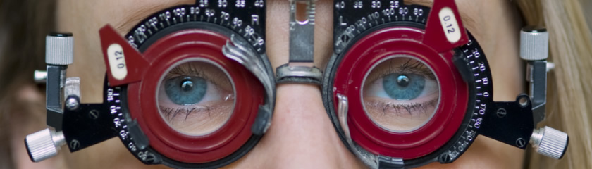 Image of patient having an eye examination